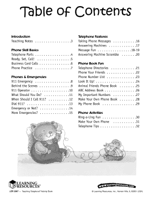 Teaching Telephone Activity Book