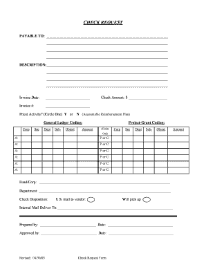 Check Request Form