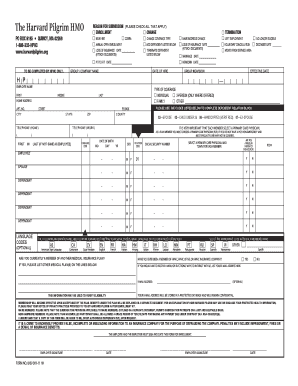 Harvard Pilgrim HMO Enrollment Form