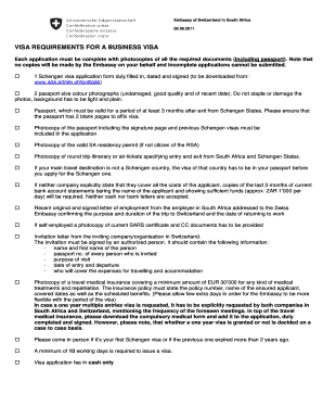 Schengen Visa Application Form