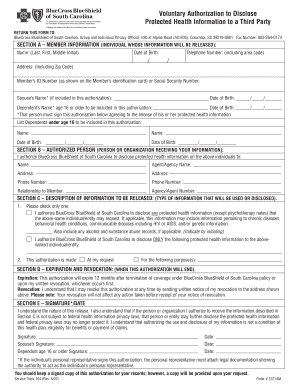 Health Information Disclosure Authorization