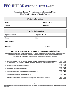 Physician Prior Authorization Request Form