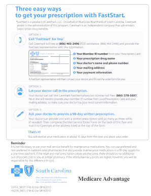 FastStart Mail Service Order Form