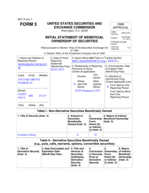 SEC Form 3