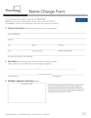 Thornburg Name Change Form