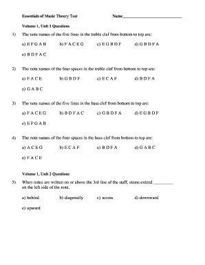 Music Theory Test