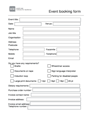 Event Booking Form
