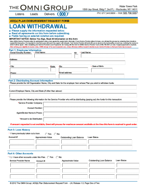 403(b) Plan Loan Disbursement Request Form