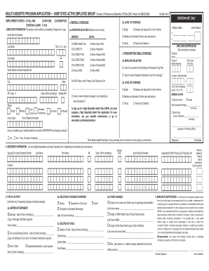 New Jersey State Health Benefits Program Application