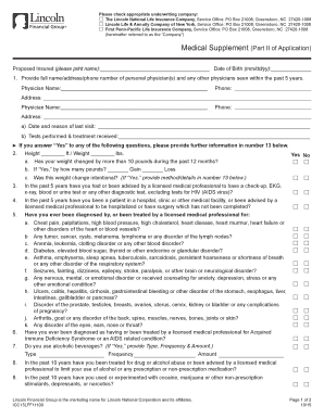 Medical Supplement Application