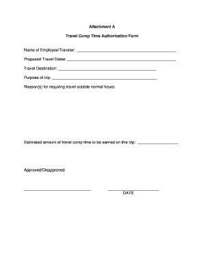 OPPM 08-02 Compensatory Time Off Claim