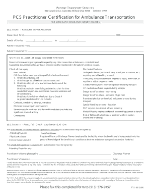 Patient Transport Certification for Ambulance Services