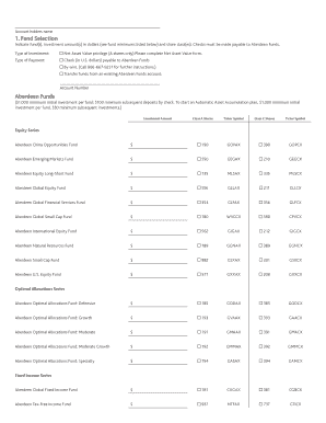 Mutual Fund Application Form