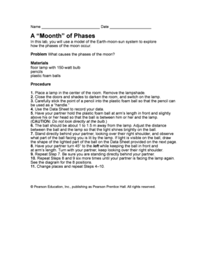 Earth Moon Sun Phases Lab