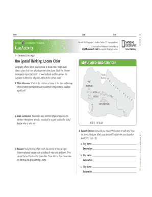 Geography Activity Worksheet