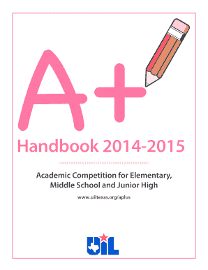 A+ Academic Handbook 2014-2015