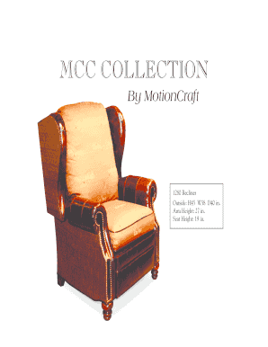 MotionCraft 1280 Recliner Order Form