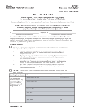 New York Worker's Compensation Leave Election Form