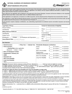 Group Insurance Application