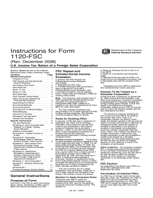 Form 1120-FSC Instructions