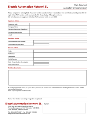Electric automation network