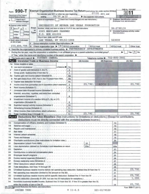 Form 990-T Exempt Organization Business Income Tax Return