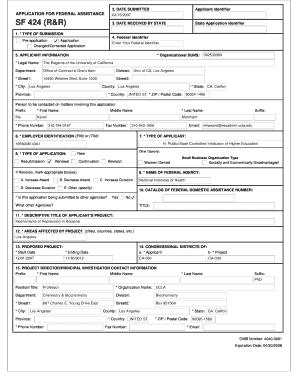 Application for Federal Assistance