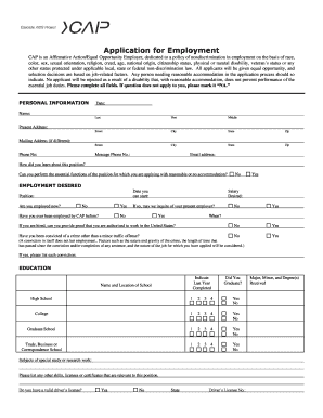 Application for Employment