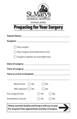 Pre-Surgical Preparation Guide
