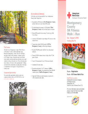American Red Cross 5K Fitness Walk & Run Registration Form
