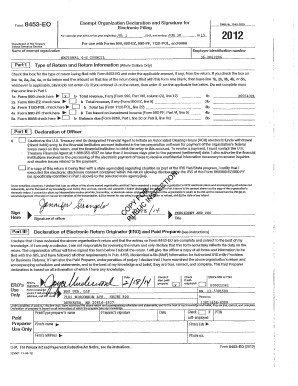 Form 990 2012