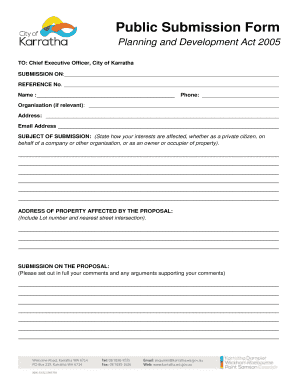 Public Submission Form