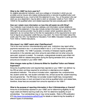 Form 1098T Tax Form