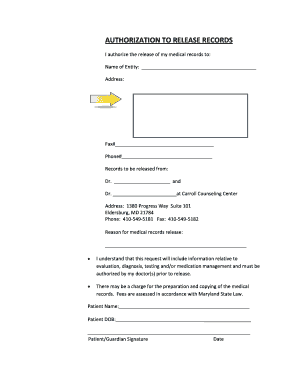 Authorization to Release Medical Records