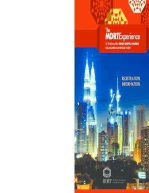 MDRT Experience 2014 Registration Form