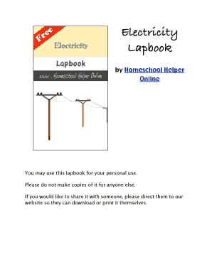 Electricity Lapbook for Homeschooling