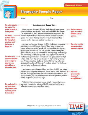 Biography Sample Paper