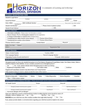 Student Registration Form