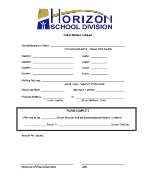 School Division Release Form
