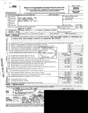 Form 990 Return of Organization Exempt From Income Tax