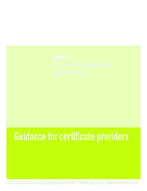 UK Lasting Power of Attorney Certificate