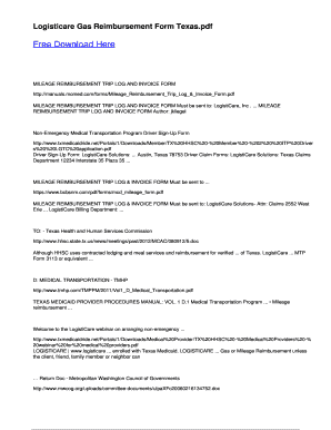 Logisticare forms texas