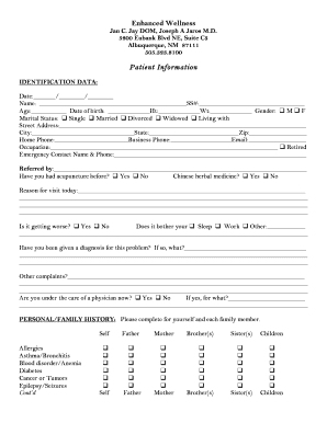 Patient Intake Form