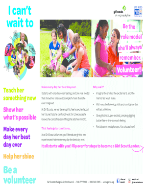 Girl Scout Volunteer Application