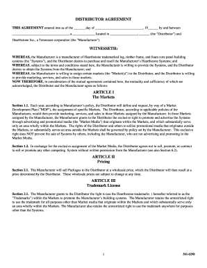 Distributor Agreement