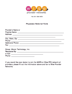 Physician Referral Form