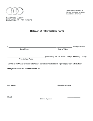 Release of Information Form