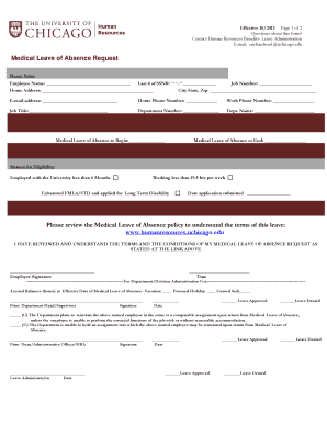 Medical Leave of Absence Request