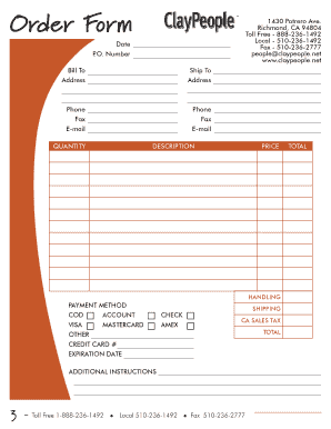 Order Form