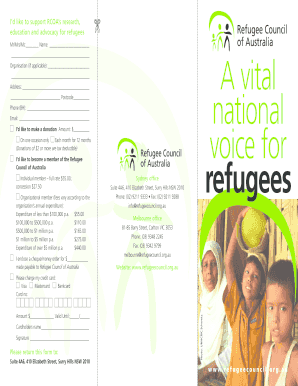 Refugee Council of Australia Donation Form
